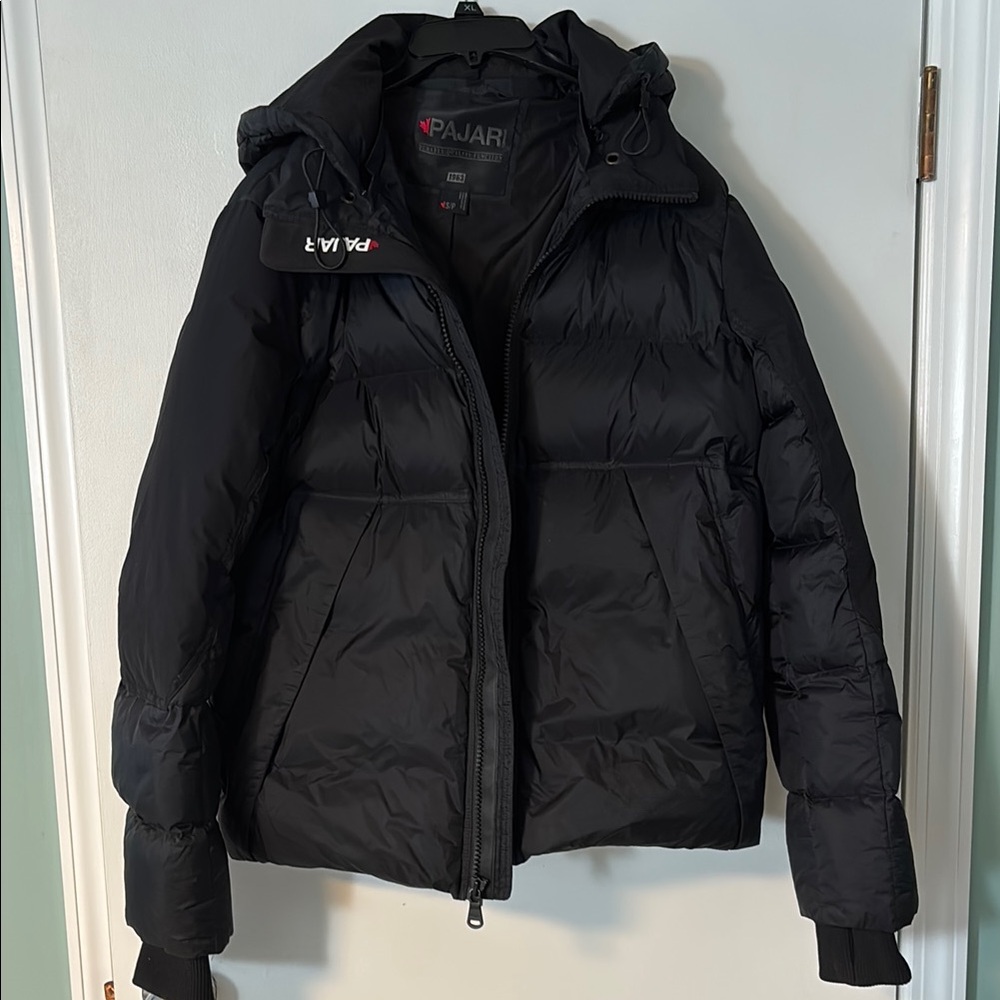 Pajar Black Puffer Jacket with Hood